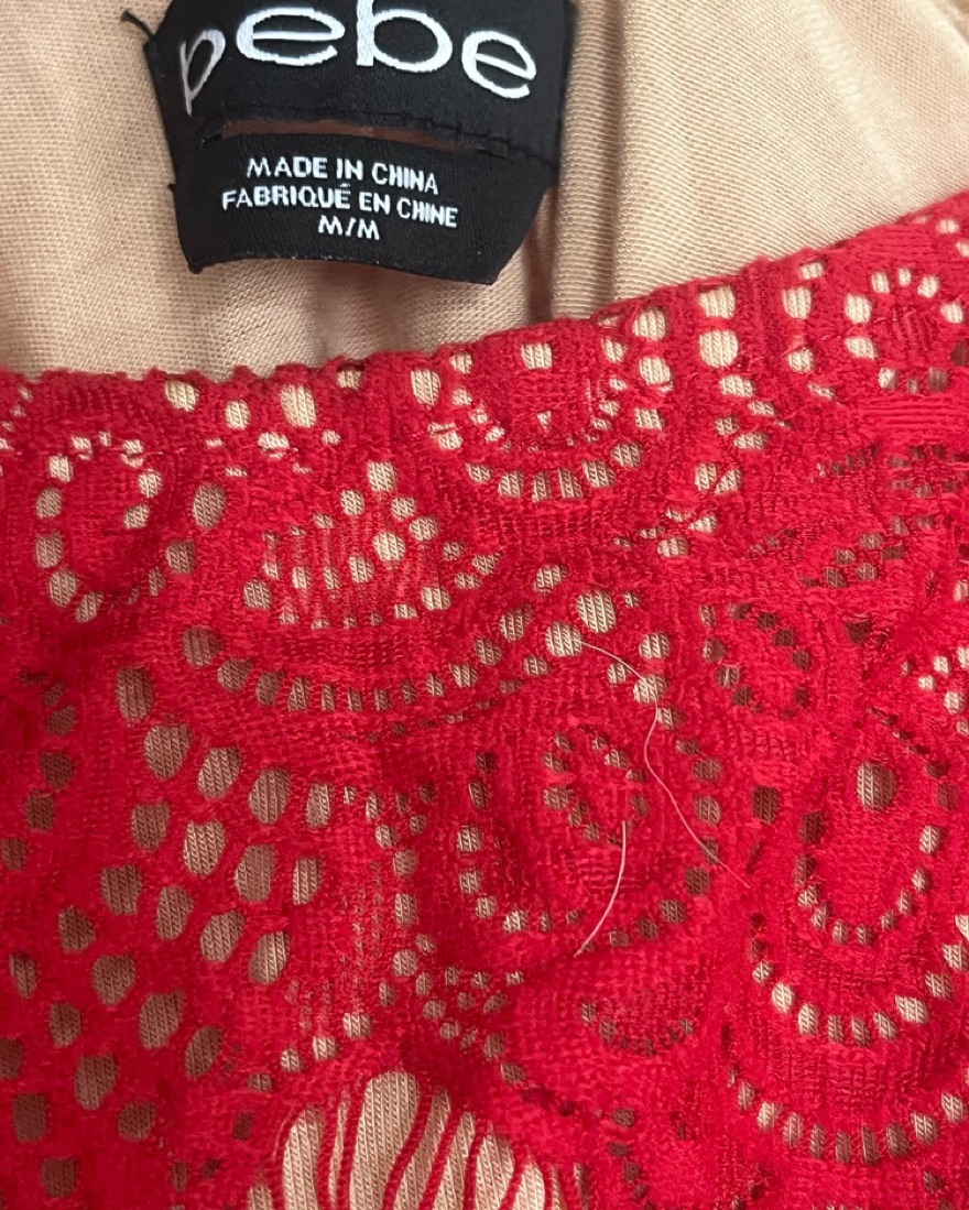 Red Lace Dress - Image 4