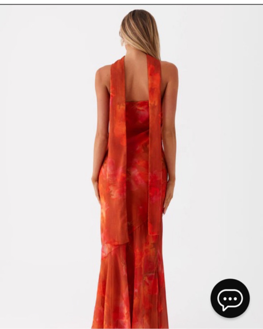 chinese dress ladies Blue Pagoda Print One Shoulder Maxi – blueheronboutique main image 0