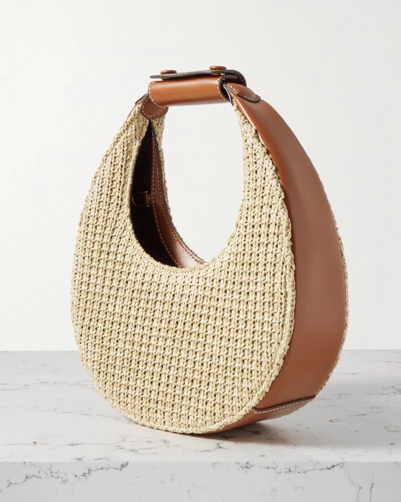 Staud Mini Moon Raffia Bag - Image 1