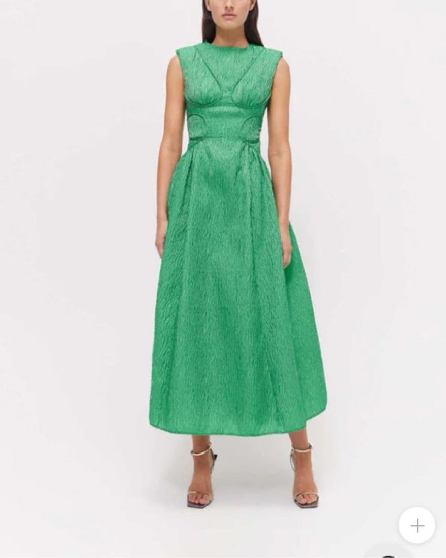 green emerald velvet dress SOPHIA GOWN - GREENERY main image 0