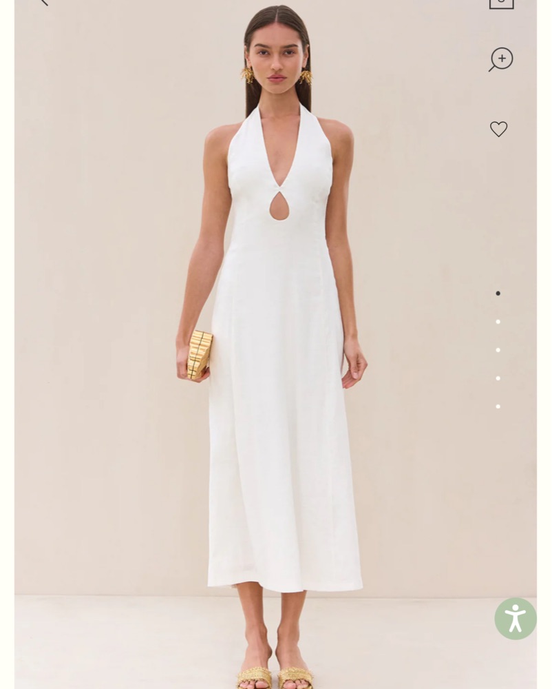 Cult Gaia Lianna White Halter Dress by Cult Gaia - Pickle