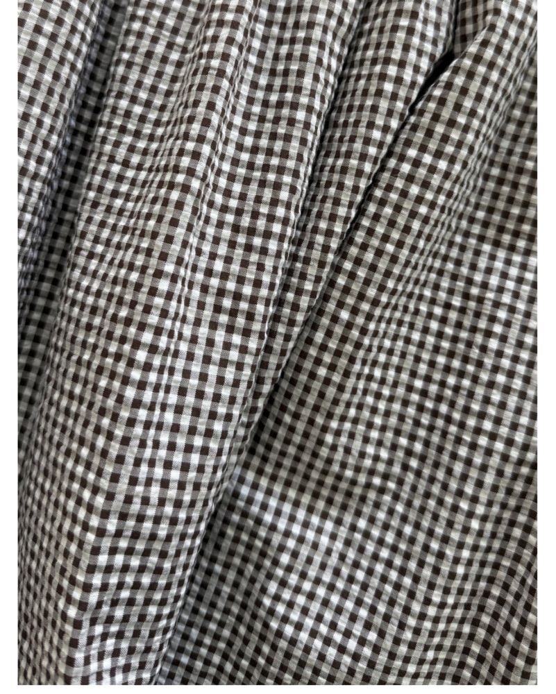 Azalea Maxi Nap Dress -Chocolate Gingham by Hill House Home - Pickle