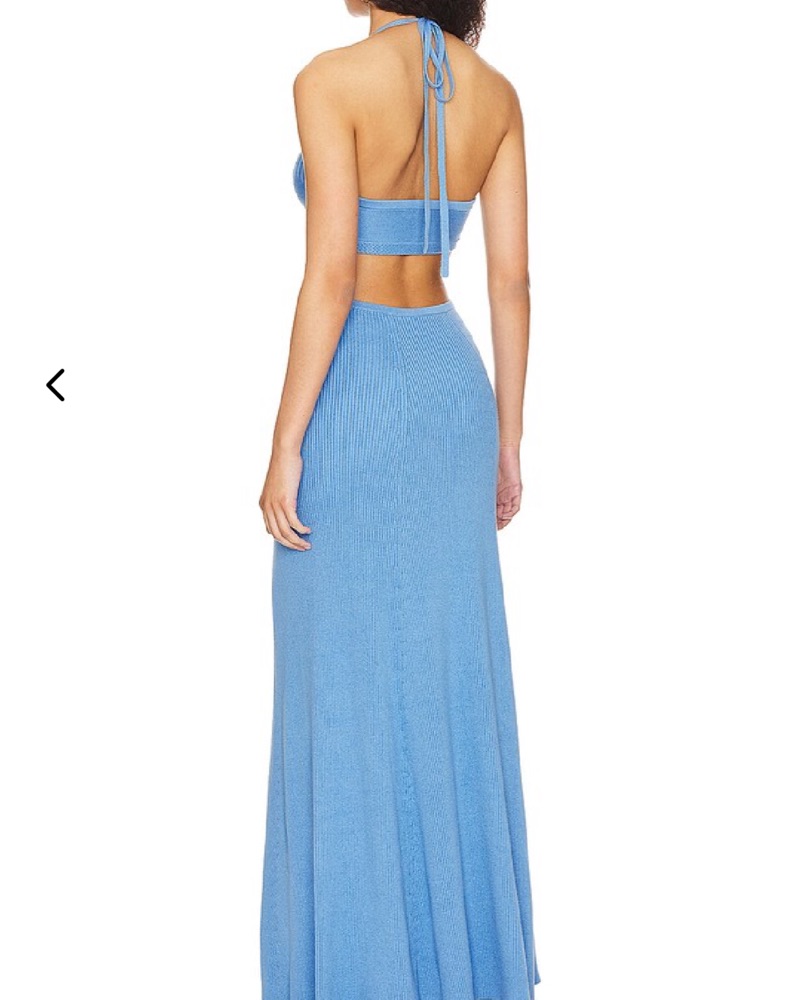 cheap royal blue homecoming dresses Introductions Knit Sequin Maxi Dress Blue