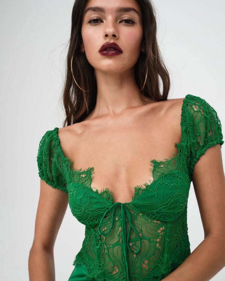 For Love and Lemons Casey Maxi Dress by For Love & Lemons - Pickle