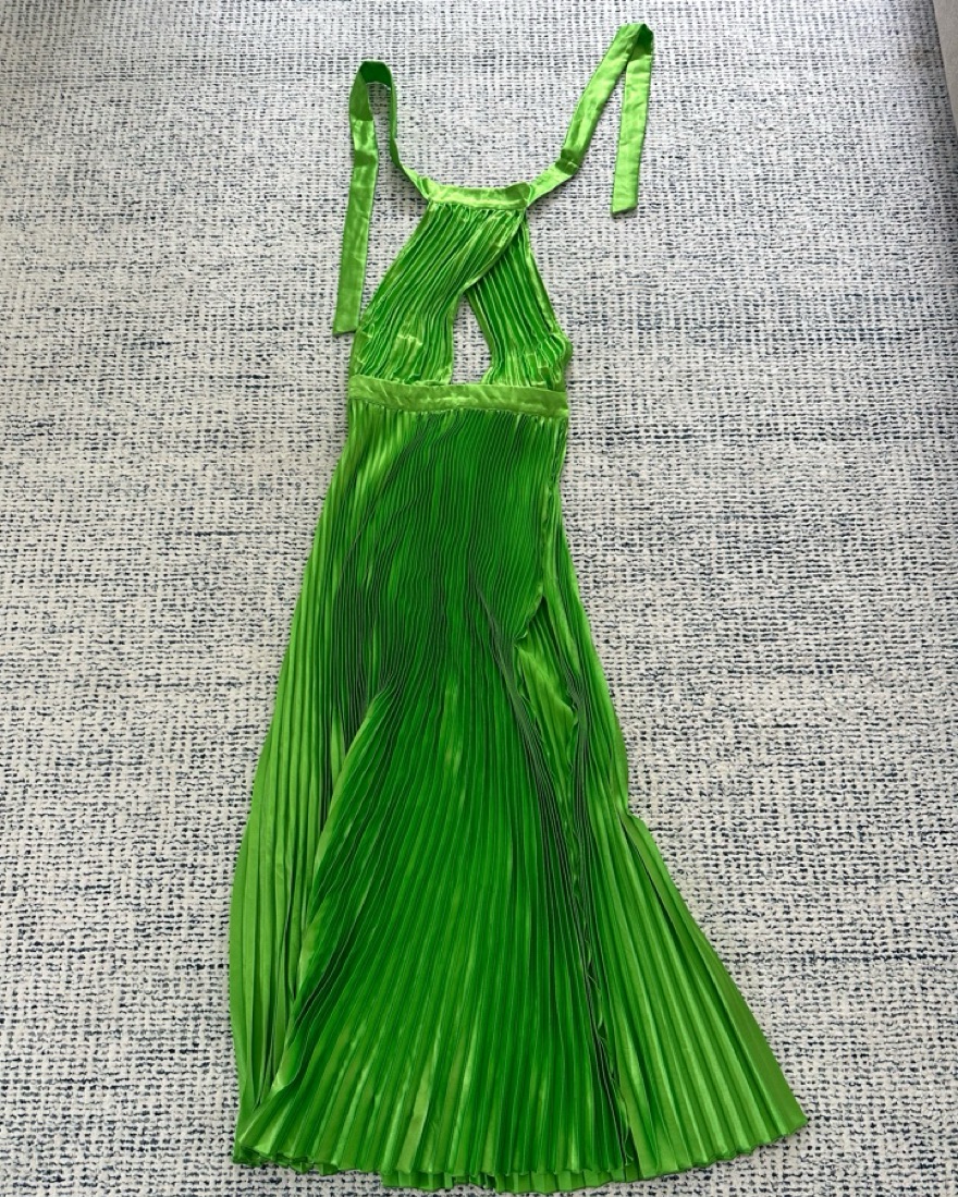NEW L'IDEE Bright Green Renaissance Gown by L'idee - Pickle