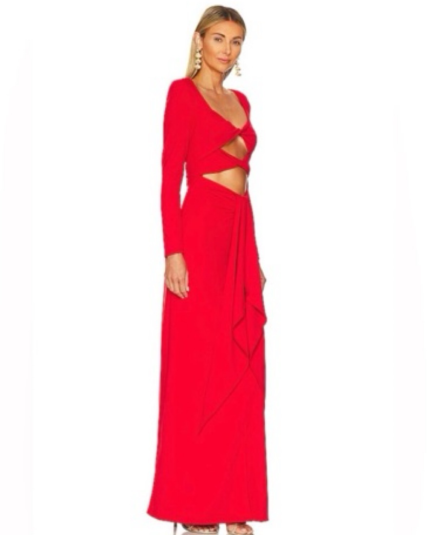 puff long sleeve dress plus size Buxom Couture Plus Size Floral Puff Sleeve Maxi Dress