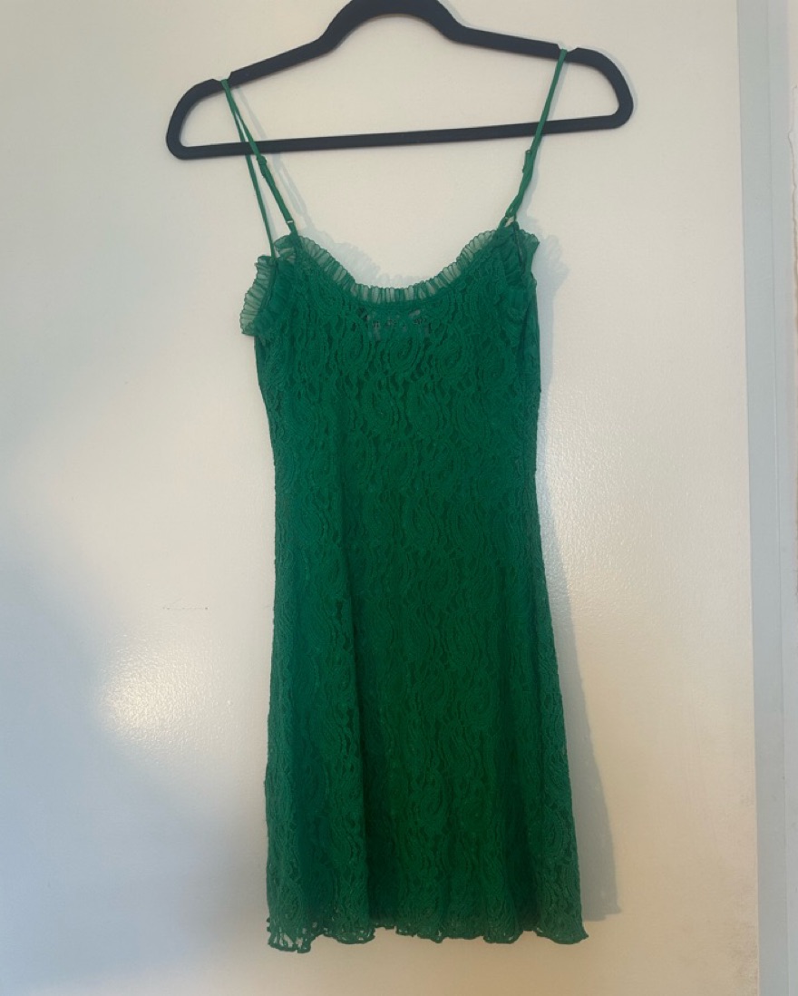 Green Mini Cindy Dress Realisation Par by Realisation Par - Pickle