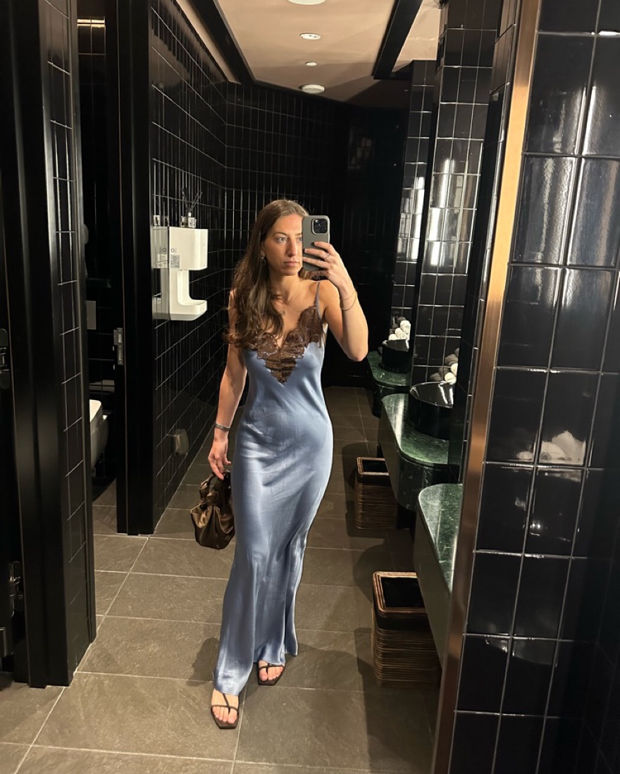 sir the label blue dress SIR the Label Caris Blue Gown main image 1