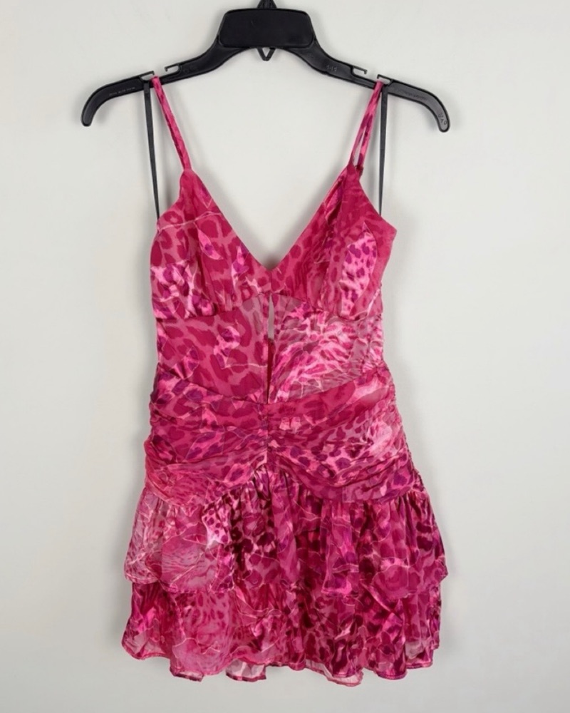 strapless open back dress Tomorrow Is A New Day Denim Dress In Pink – Impressions Online Boutique main image 0