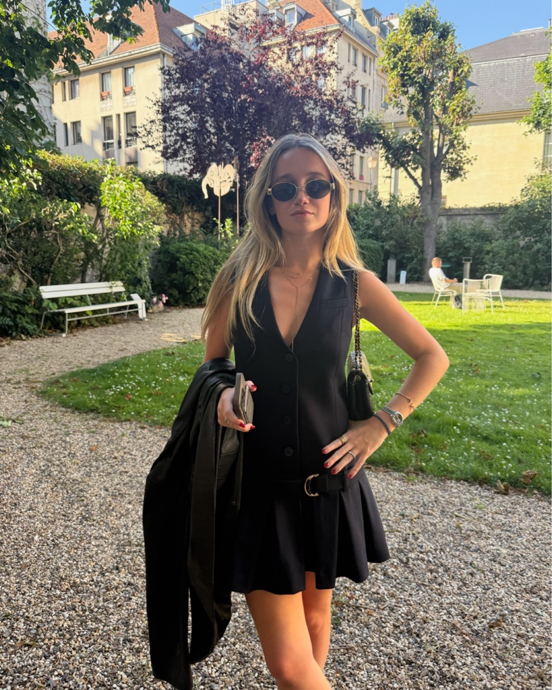 chinese dress ladies Claudie Pierlot Mini Dress Reset Black Lace Size 38  Celebrity Owned