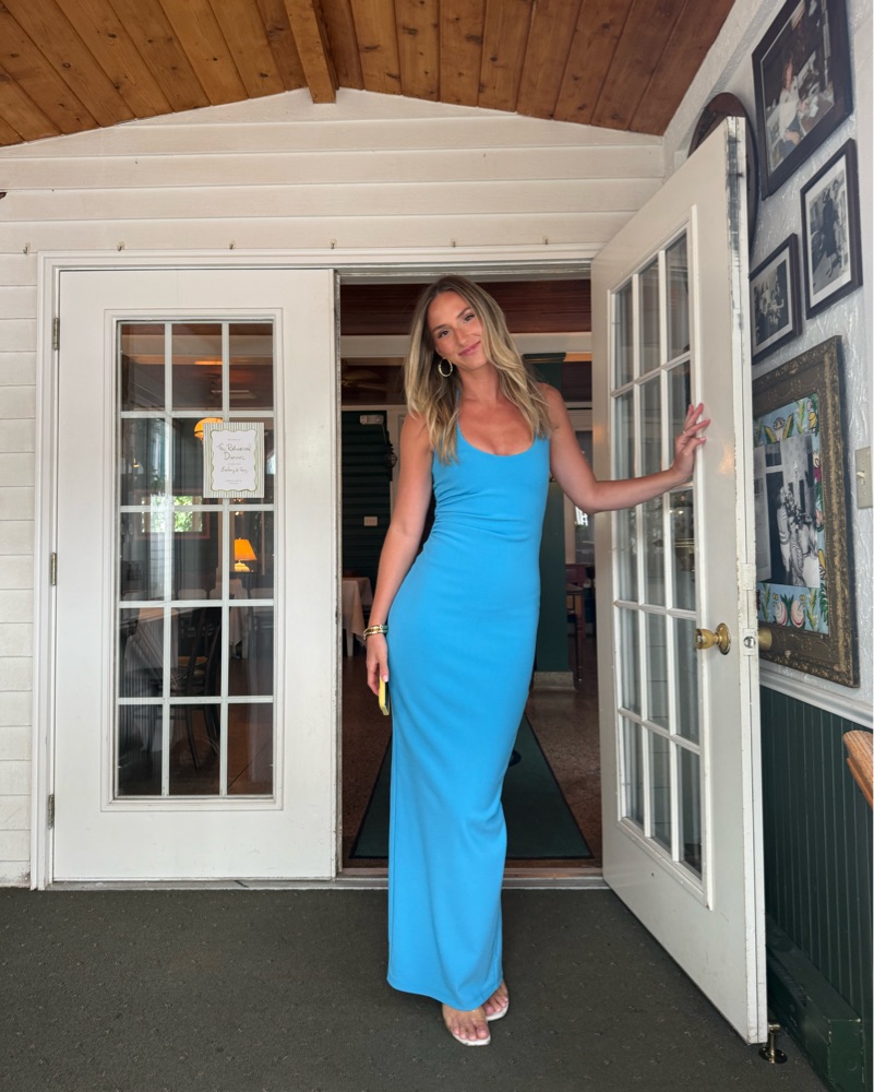 Turquoise Halter Maxi Dress by Nookie - Pickle