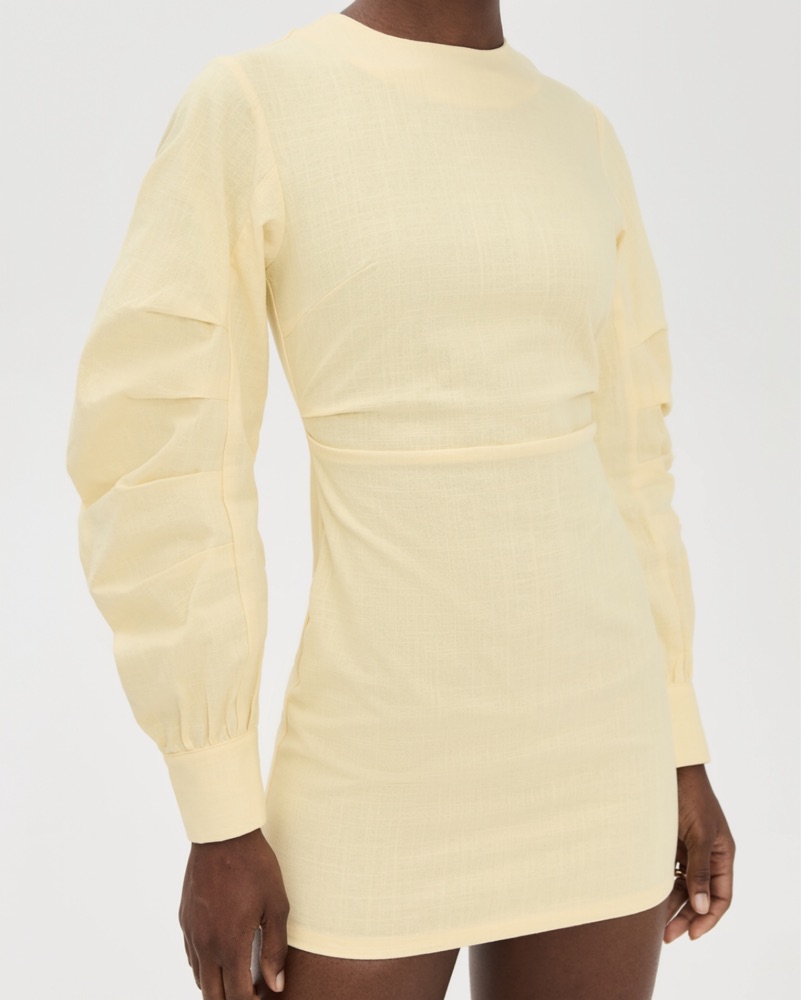 Lioness Butter Yellow Mini Dress by Lioness - Pickle