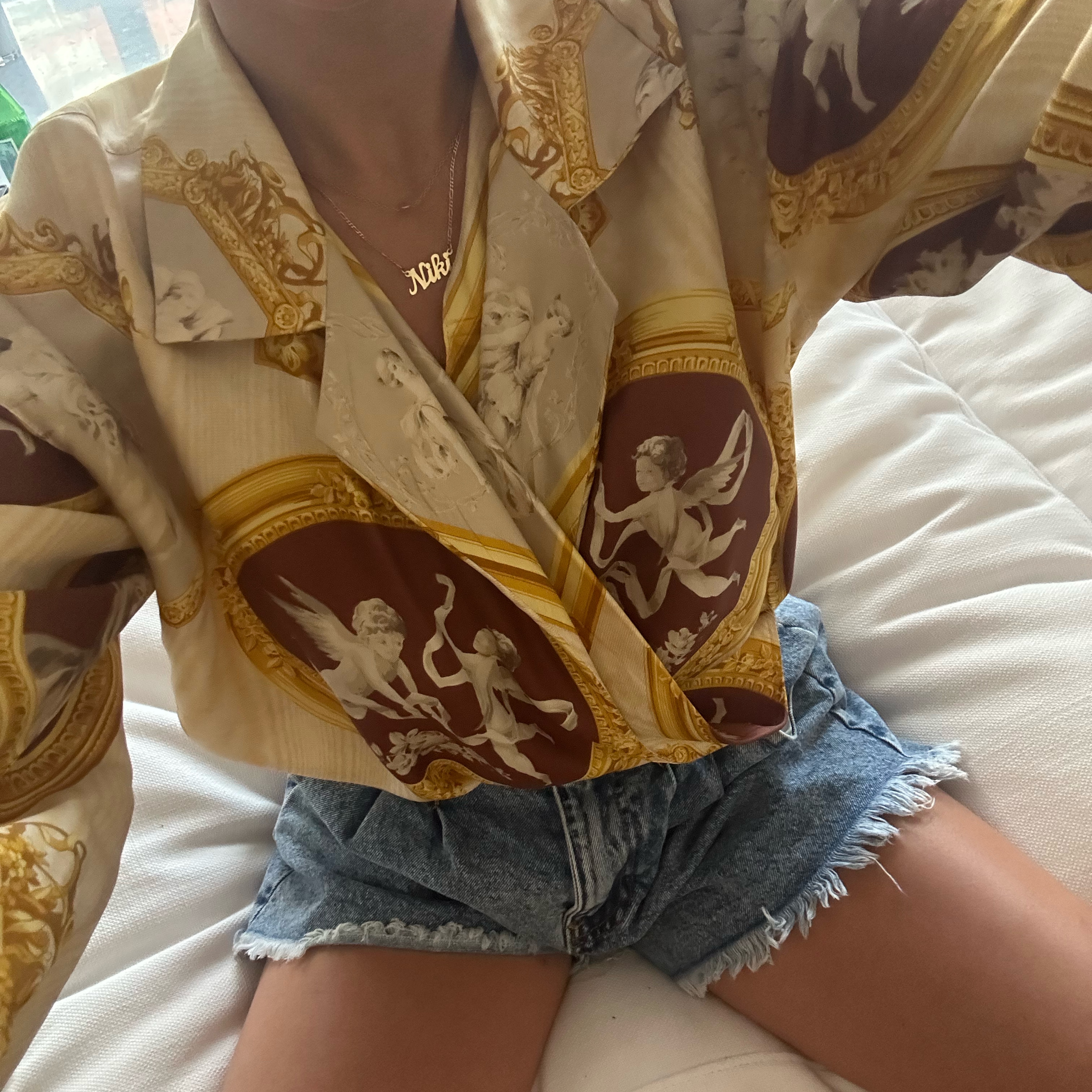 Vintage DIOR Silk Top - Image 3