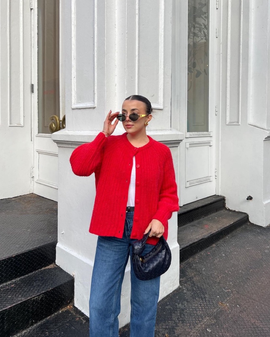 Red Sezane Sweater - Image 1