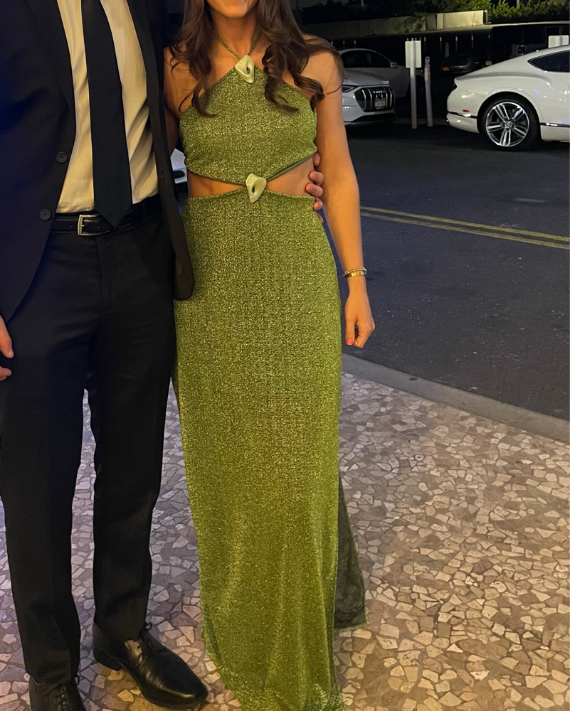 Baobab Glittery Green Dress by Baobab - Pickle