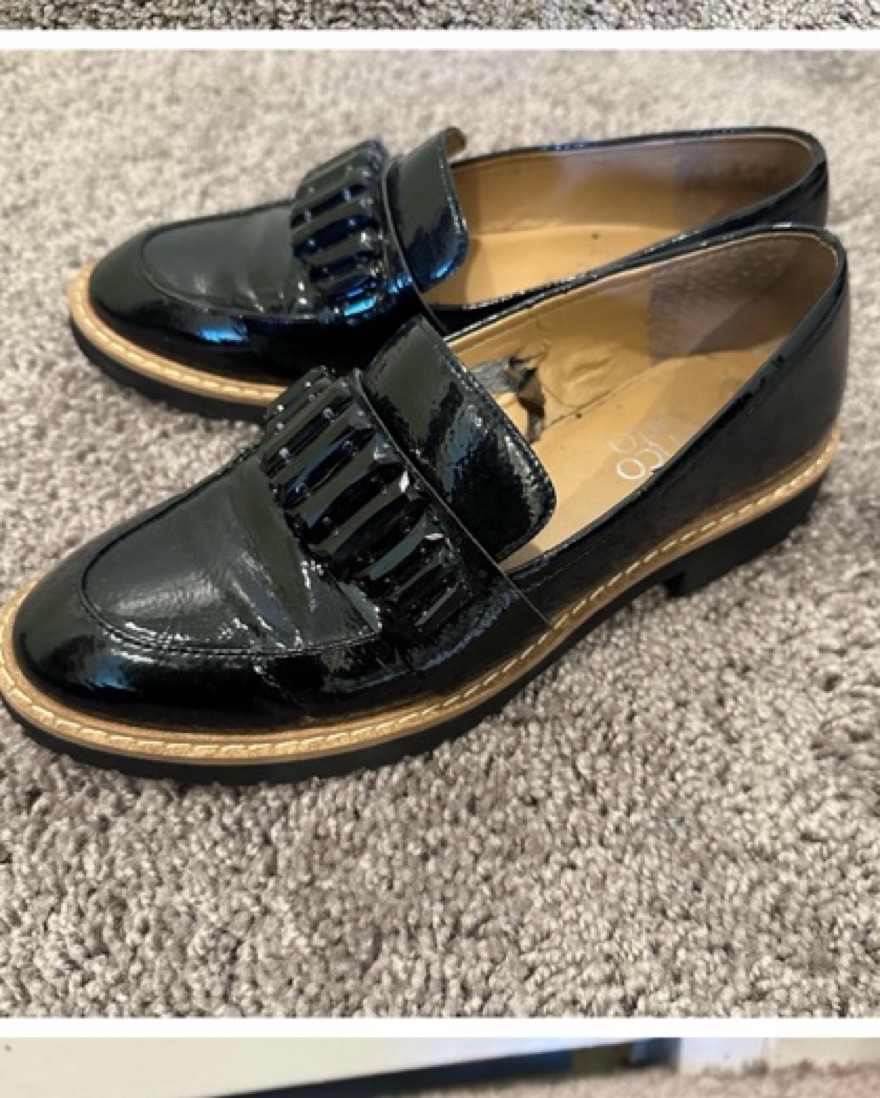 Franco Sarto Black Loafers Size 6 - Image 1