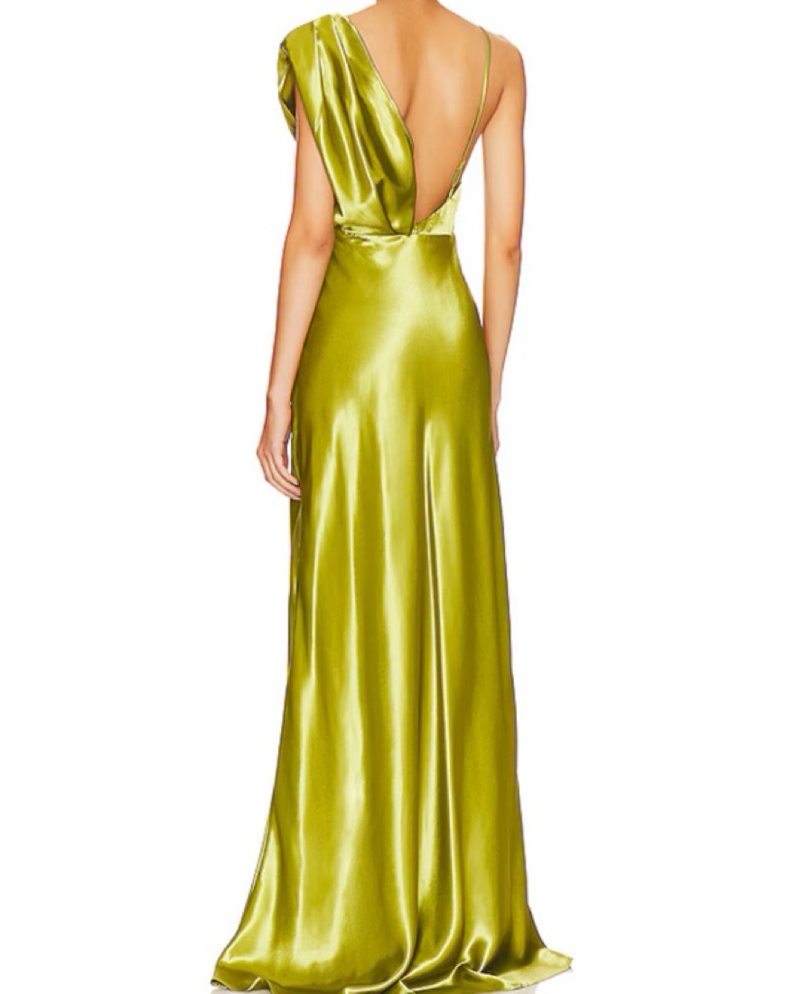 green emerald velvet dress Tina Holly Couture TE001 Emerald Green Satin Lace Up Back Formal Dress main image 0