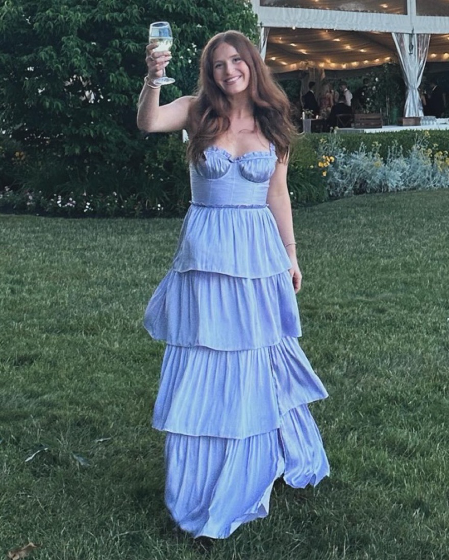 Purple Tiered Maxi Dress - Image 4