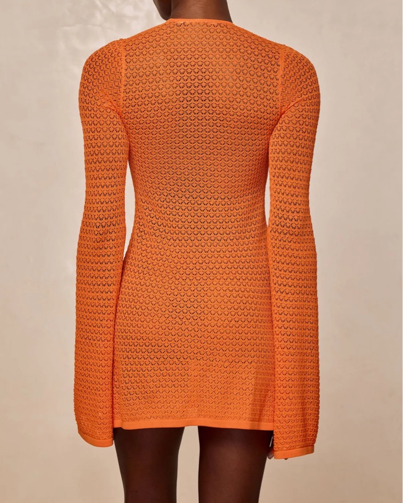 Monday Swimwear Mini Tie Dress by Monday Swimwear - Pickle