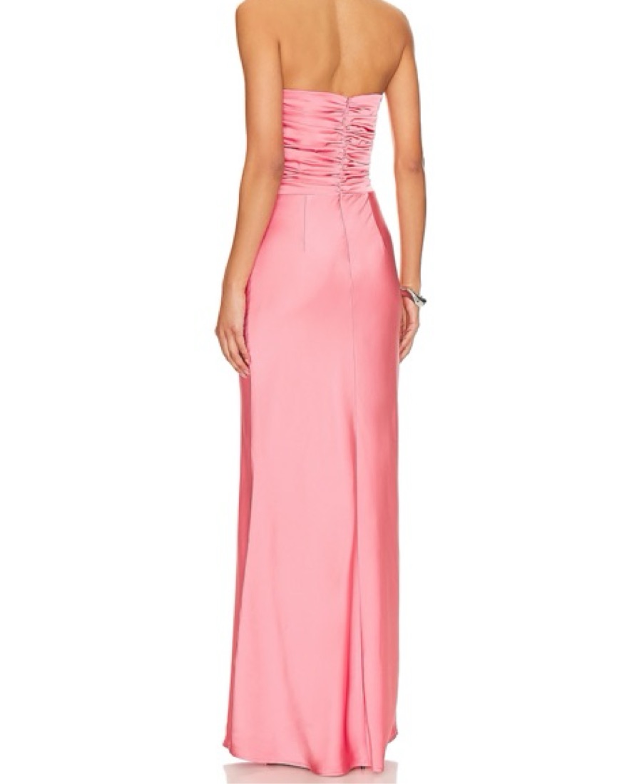 chinese dress ladies Livia Orange Plunge-Neck Fishtail Maxi Dress – Club L London main image 0