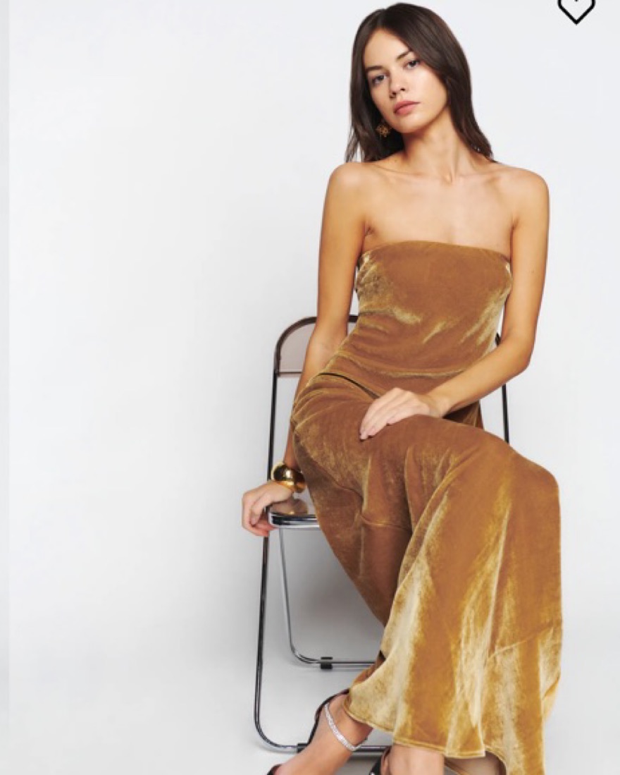 reformation gold velvet dress Sparkly Rose Gold Sequins Bridesmaid Dresses, MBD152