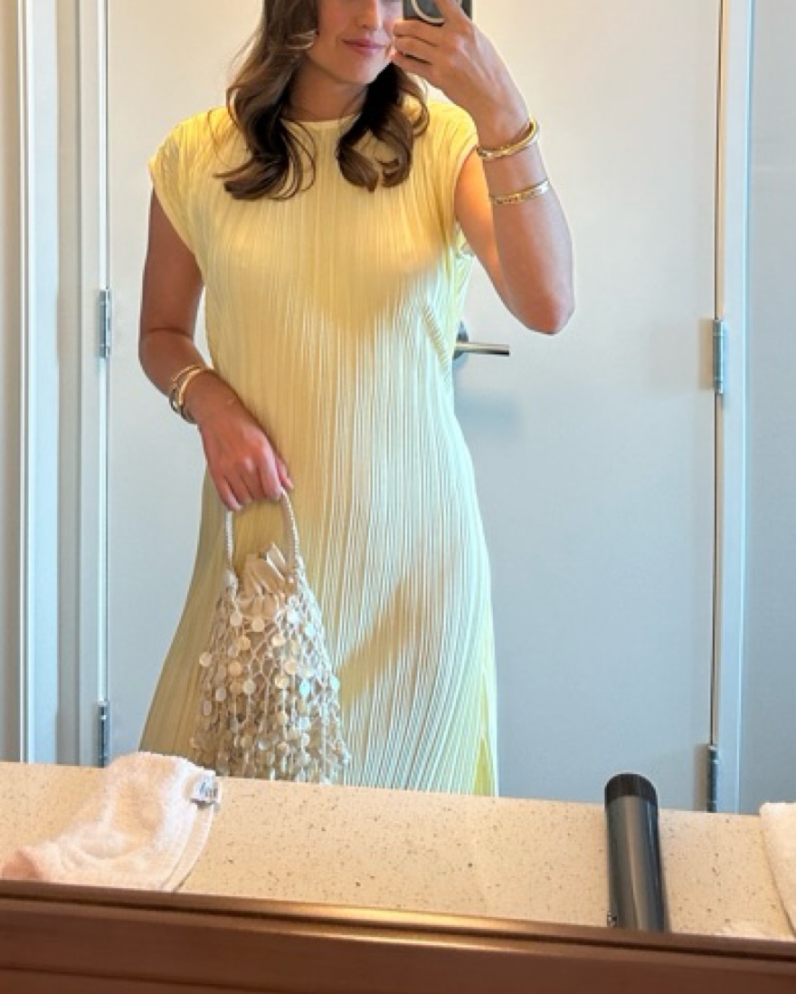 Silk Yellow Chic Maxi Dress by X Revolve - Pickle