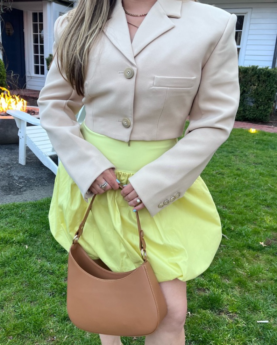 Zara Balloon Skirt Mini Dress by Zara - Pickle