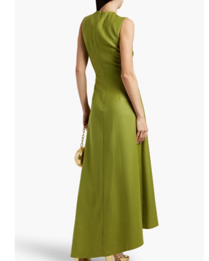 Emilia Wickstead Drapped Wool Gown by Emilia Wickstead - Pickle