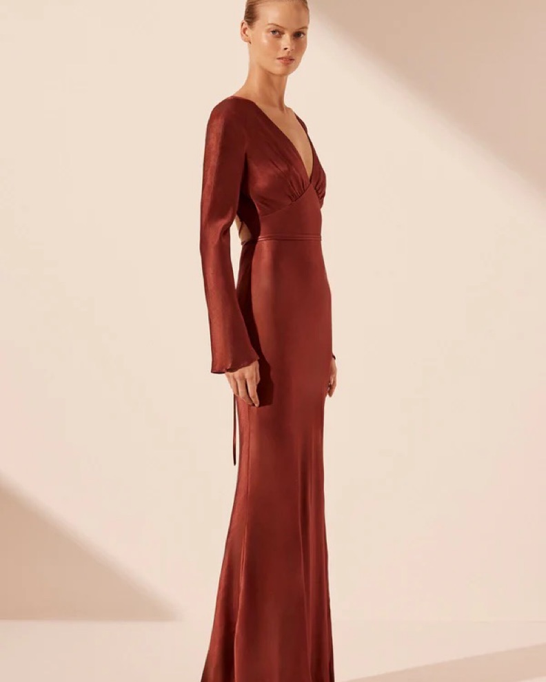 strapless open back dress Cameron main image 1