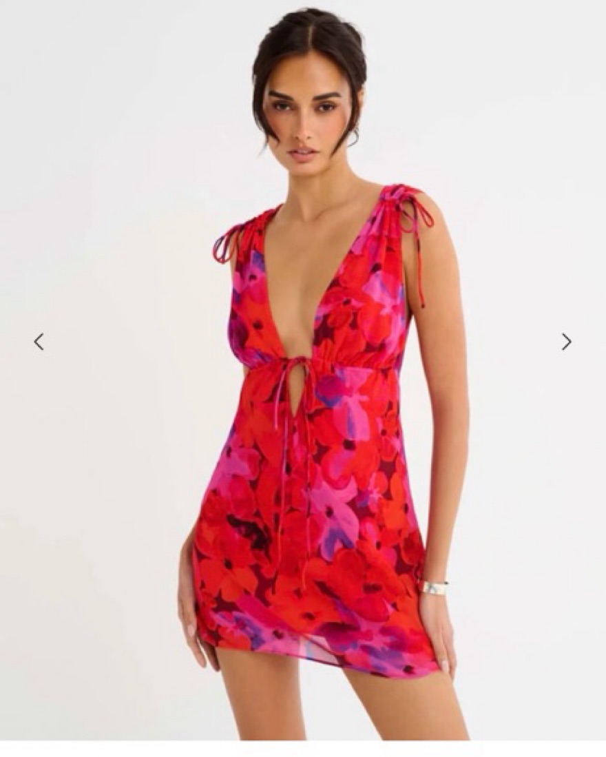 Rumored Paradise Mini Dress by Rumored - Pickle