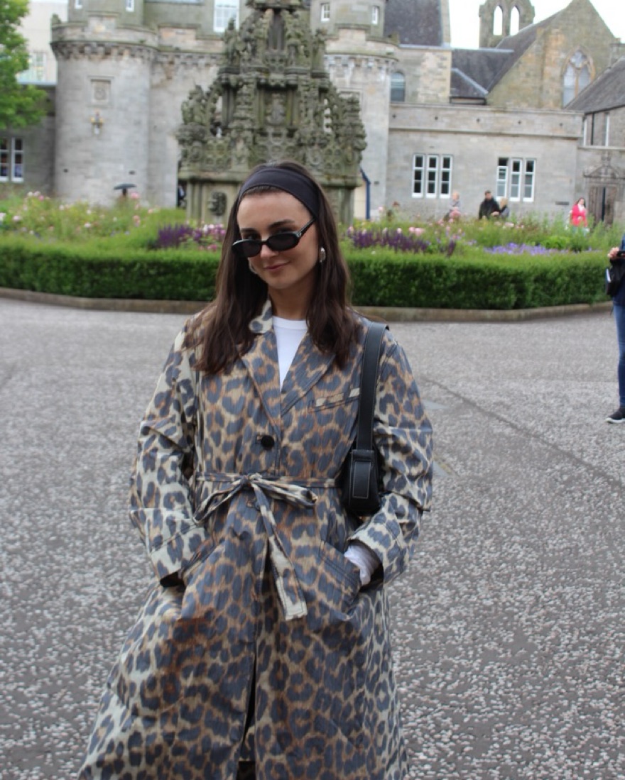 GANNI Leopard Belted Coat - Image 3