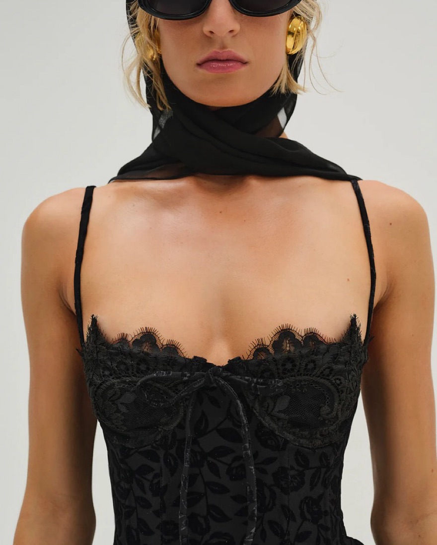 For Love and Lemons Shae Mini Dress by For Love & Lemons - Pickle