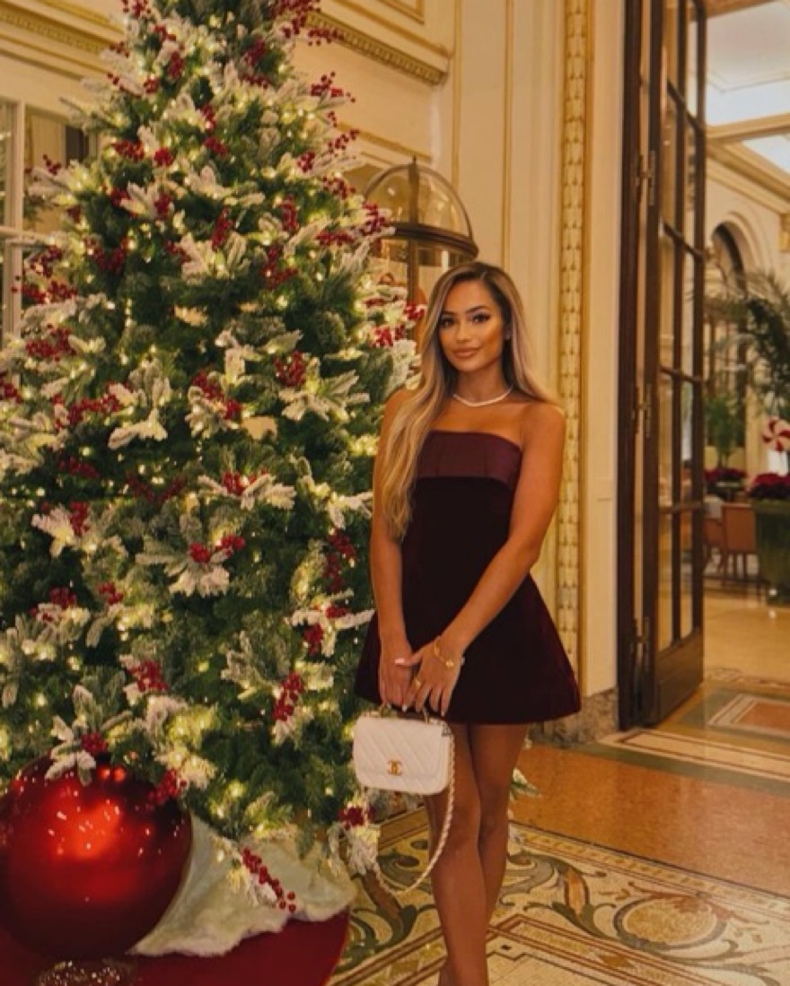 Murci Broadway Fold Over Mini Burgundy  - Image 2