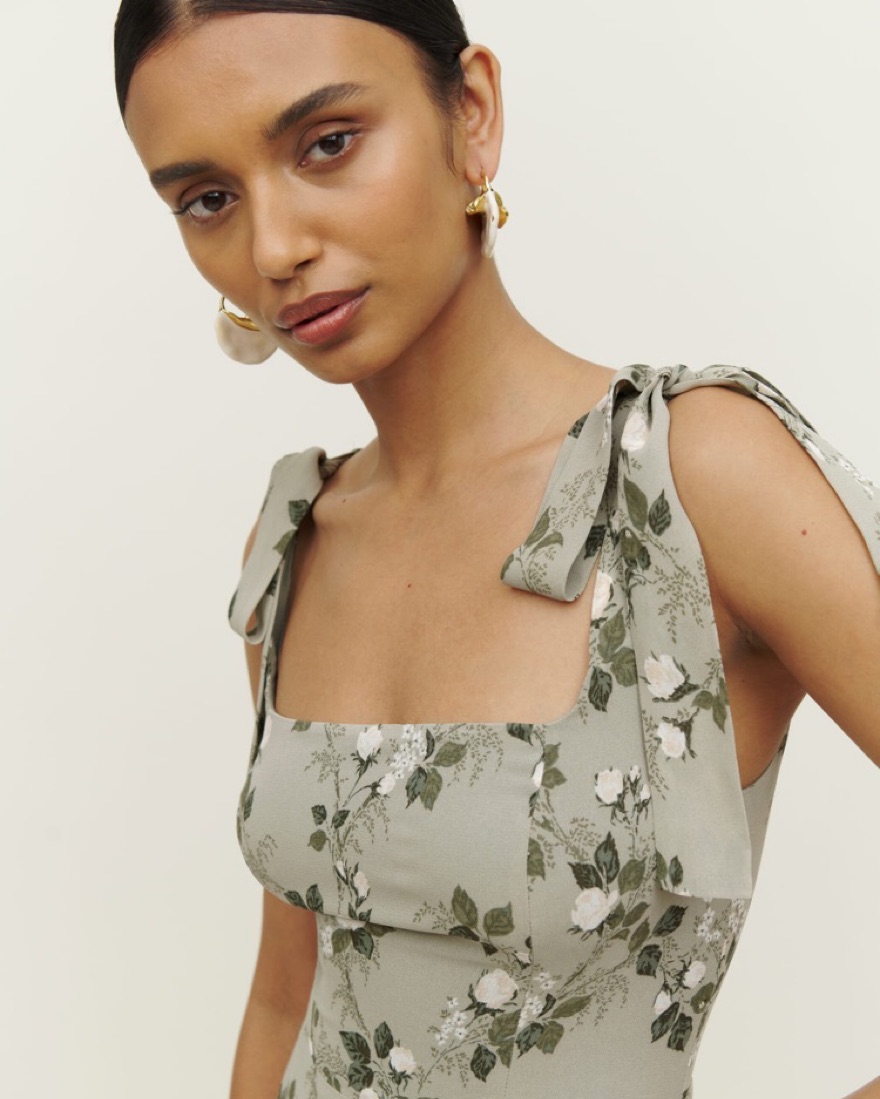 green emerald velvet dress Tribeca Twilight Jacquard Babydoll Mini Dress in Hunter Green L / Hunter-Green main image 0