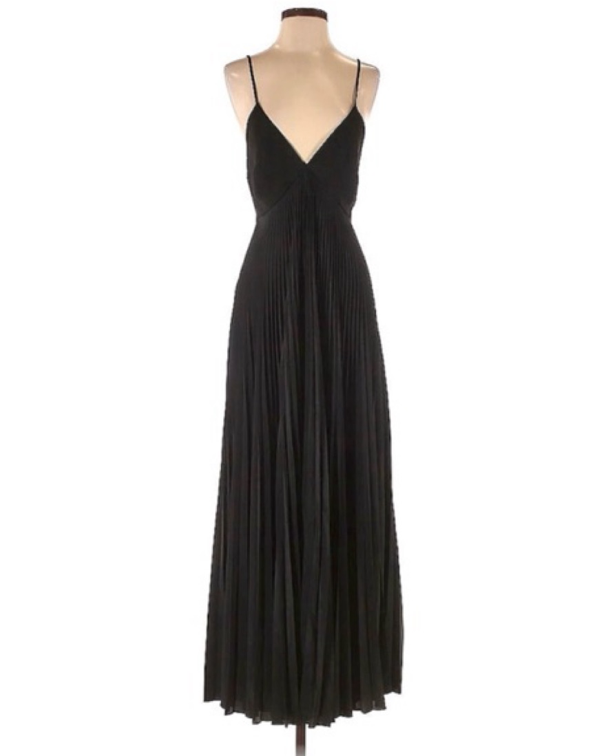 chinese dress ladies Black Satin Corset Tiered Maxi Dress main image 1