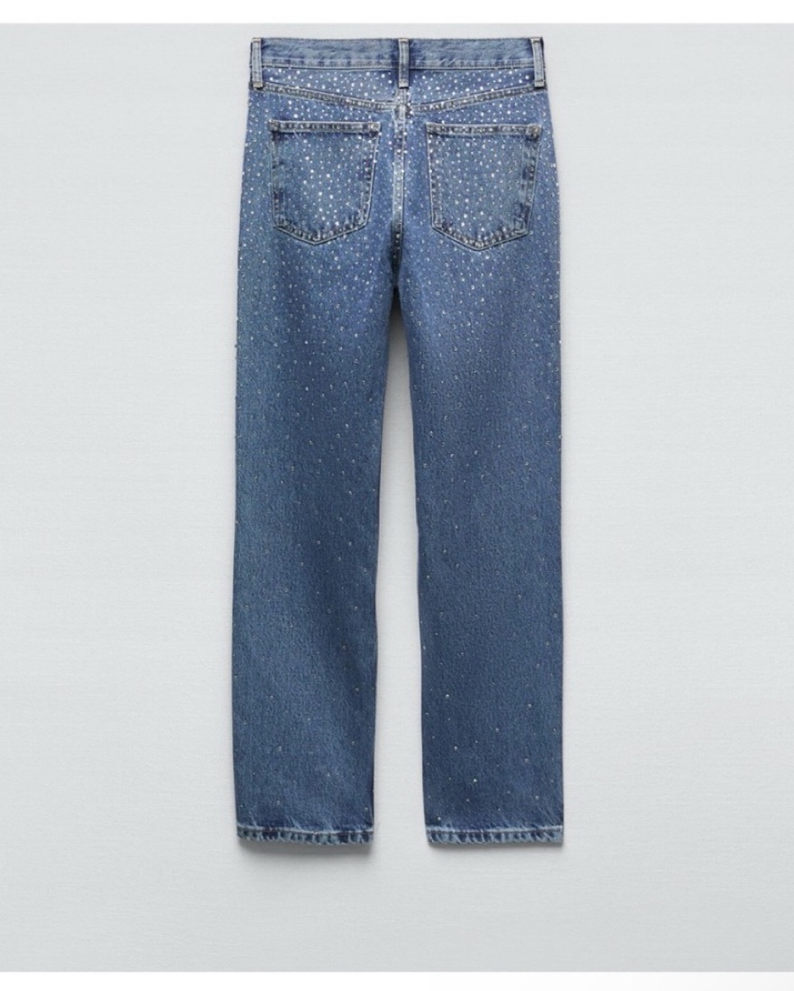 Zara Rhinestone Denim  - Image 6