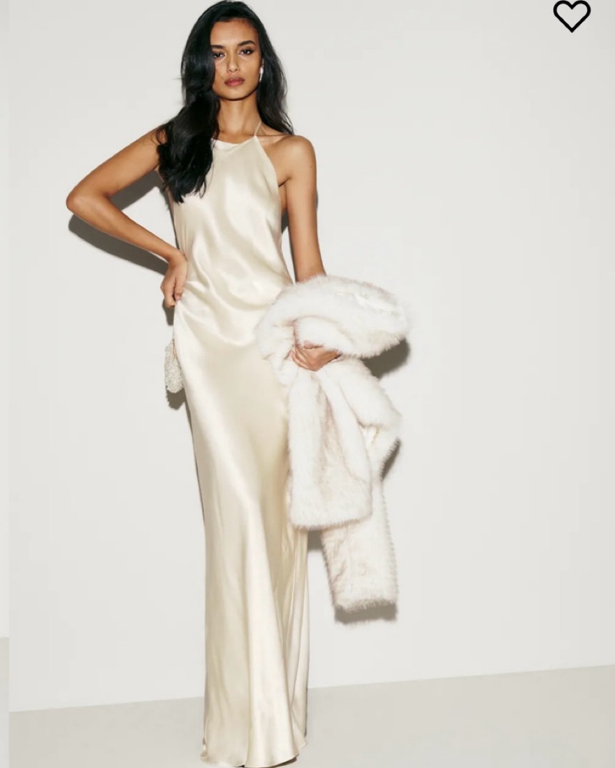 Reformation White silk Dress Bridal  - Image 4