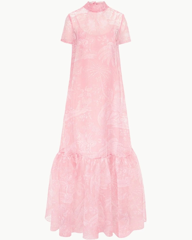 chinese dress ladies Sakura Blooms Midi Dress– Teuta Matoshi