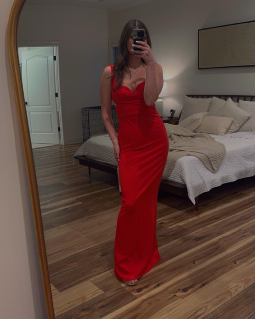 sachin and babi light blue dress Lulu's Simply Desirable Red Maxi Dress by Lulus