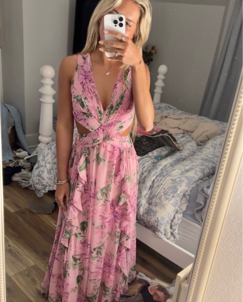 ASTR The Label Noya Dress in Pink Floral by Astr The Label - Pickle