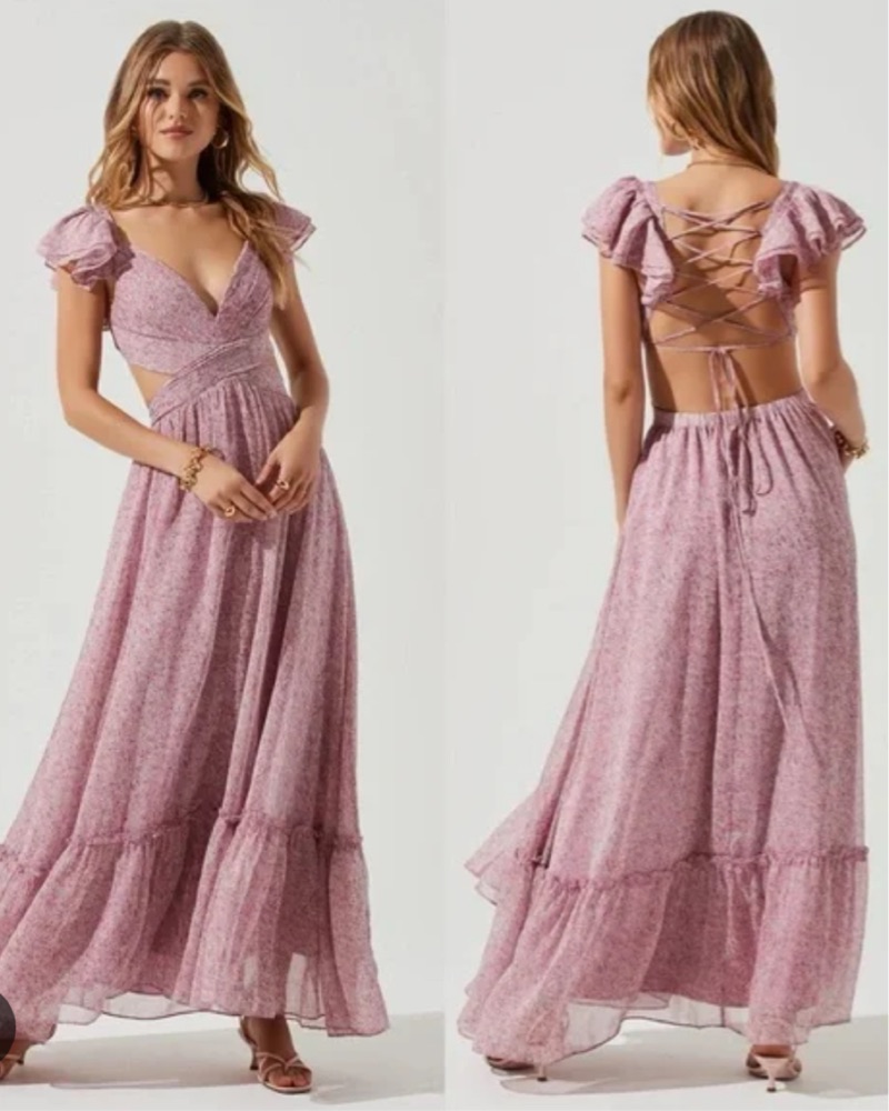 Astr The Label Floral Strappy Dress - Image 1