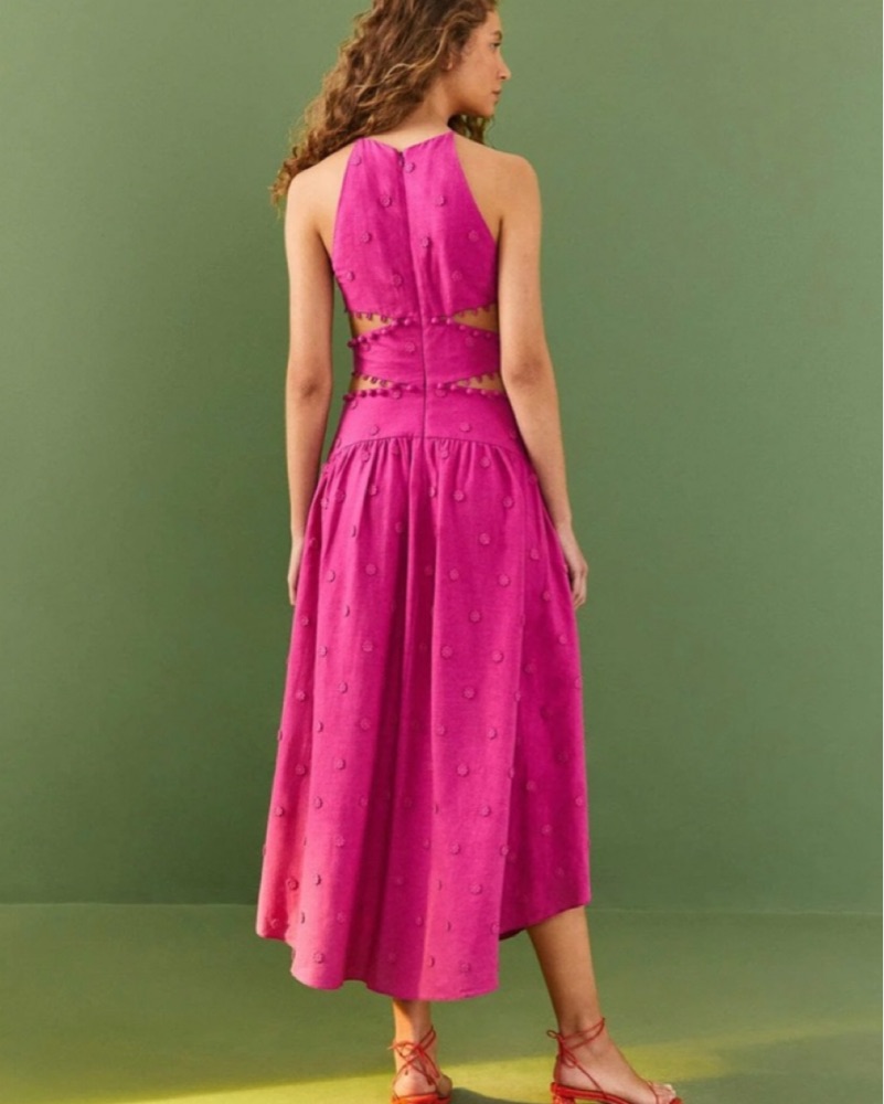 gathered bust midi dress Daphny Gathered Bust Midi Dress