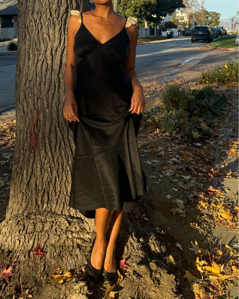 Black And Lace Doen Dress by Doen - Pickle