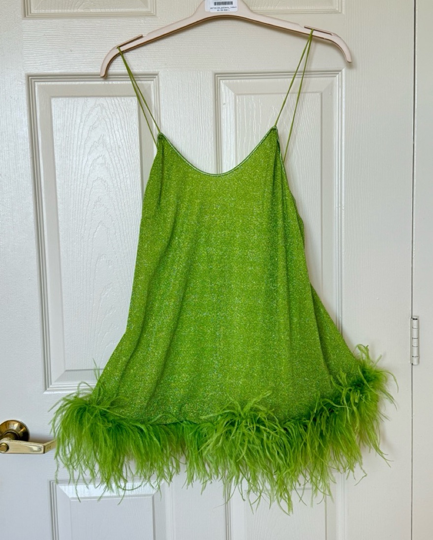Lumiere Plumage Mini Dress by Oseree - Pickle