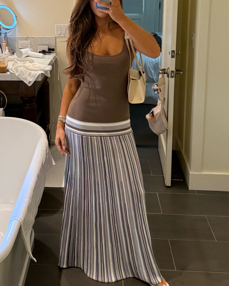 chinese dress ladies Citara Maxi Dress Butter Stripe — Maxi Dresses main image 1