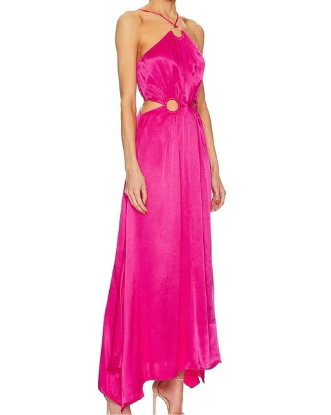ELLIATT Visitant Maxi Dress in Hot Pink - Image 3