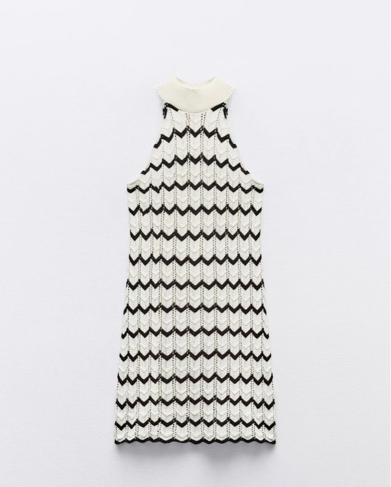 english factory high low knit combo dress Lila Bow Midi Dress – English Factory main image 0
