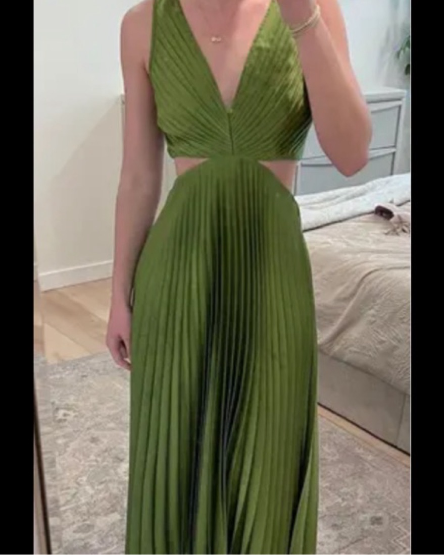 green emerald velvet dress Baltic Born Womens Kamila Tulle Maxi Dress | Juniper Green