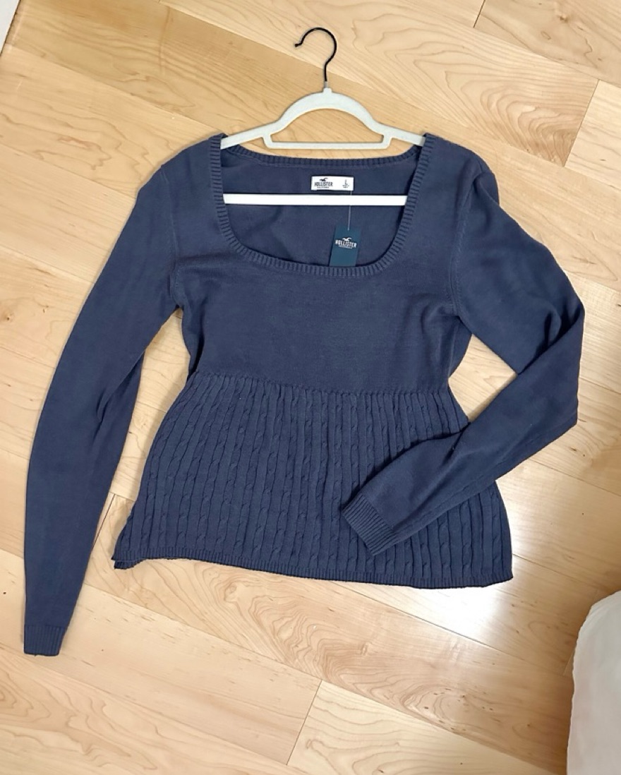 Hollister Long Sleeve Babydoll Sweater - Image 1