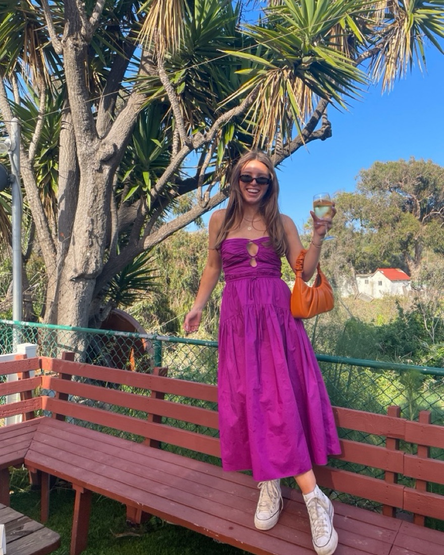 summer halter dress maxi LUNA TIE DYE OPEN BACK HALTER DRESS| Summer Maxi Dress | Tie dye Maxi Dress main image 0